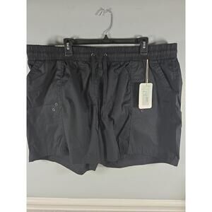 Palm Rio Women's Pull On Shorts Blk 3XL NEW Activewear Gym Athletic